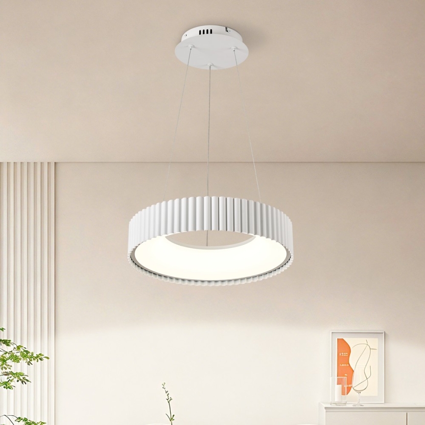 Brilagi - zatemljiv LED lestenec na kablu FALCON MODERN LED/30W/230V 3000–6000K Ø 40 cm, bela + daljinski upravljalnik