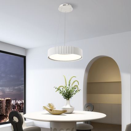 Brilagi - zatemljiv LED lestenec na kablu FALCON MODERN LED/30W/230V 3000–6000K Ø 40 cm, bela + daljinski upravljalnik