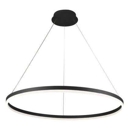 Brilagi - LED zatemnjiva viseča svetilka na kablu CIRCLE LED/55W/230V 3000-6500K Ø 80 cm črna + daljinski upravljalnik