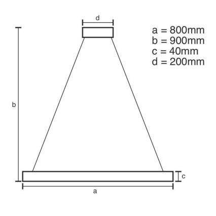 Brilagi - LED zatemnjiva viseča svetilka na kablu CIRCLE LED/55W/230V 3000-6500K Ø 80 cm črna + daljinski upravljalnik
