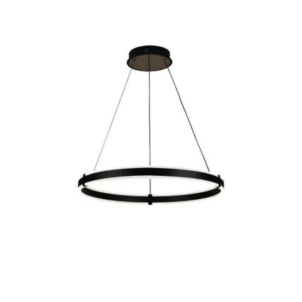 Brilagi - LED zatemljiv viseči lestenec CIRCLE LED/85W/230V 3000–6500K pr. 60 cm črna + z daljinskim upravljalnikom