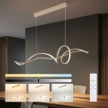 Brilagi - LED zatemljiv lestenec na jekleni vrvici SIGNATURE LED/55W/230V 3000-6000K 120x23 cm bež + daljinski upravljalnik