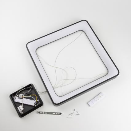 Brilagi - LED zatemljiv lestenec na kablu FALCON II LED/125W/230V 3000-6500K 60x60 cm črna + daljinski upravljalnik