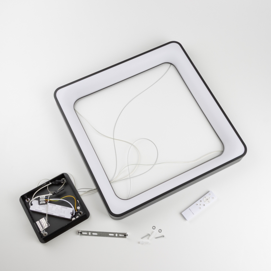 Brilagi - LED zatemljiv lestenec na kablu FALCON II LED/125W/230V 3000-6500K 60x60 cm črna + daljinski upravljalnik