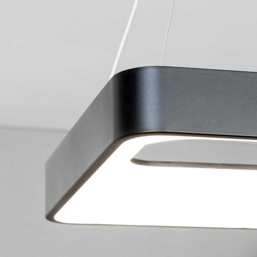 Brilagi - LED zatemnljiv lestenec na kablu FALCON II LED/80W/230V 3000-6500K 40x40 cm črna + daljinski upravljalnik