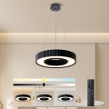 Brilagi - LED zatemljiv lestenec na kablu LUMIX LED/48W/230V 3000-6000K črna premer 50 cm + daljinski upravljalnik