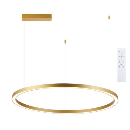 Brilagi - Zatemnljiv lestenec na kablu PORTOFINO LED/60W/230V 3000-6000K, premer 80 cm, zlata + daljinski upravljalnik