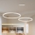 Brilagi - LED zatemljiv lestenec na kablu PORTOFINO LED/98W/230V 3000-6000K bela + daljinski upravljalnik