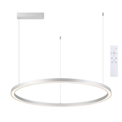 Brilagi - zatemnjevalni LED lestenec na kablu PORTOFINO LED/98W/230V 3000-6000K srebrn + daljinski upravljalnik