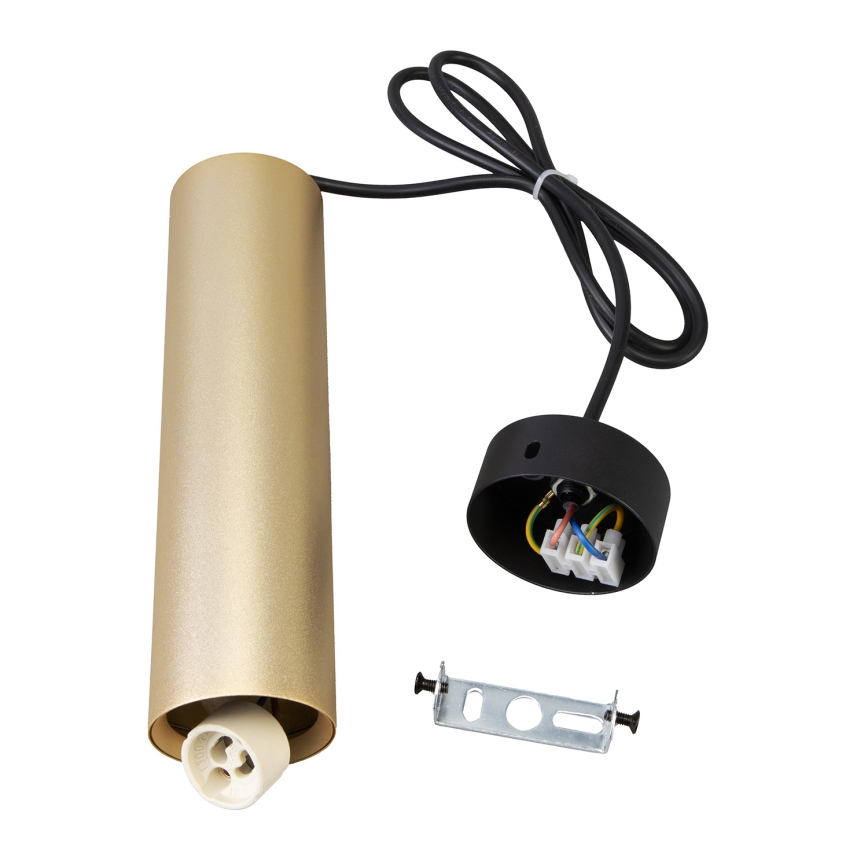 Brilagi - LED RGBW zatemljiv lestenec na kablu SELE 1xGU10/4,8W/230V 3000K črna/zlata + daljinski upravljalnik