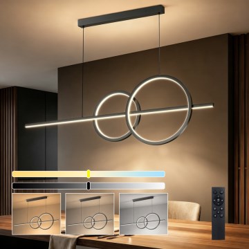 BRILAGI - LED zatemljiv lestenec na kablu SIGNATURE LED/53W/230V 3000-6000K 120 cm črna + daljinski upravljalnik