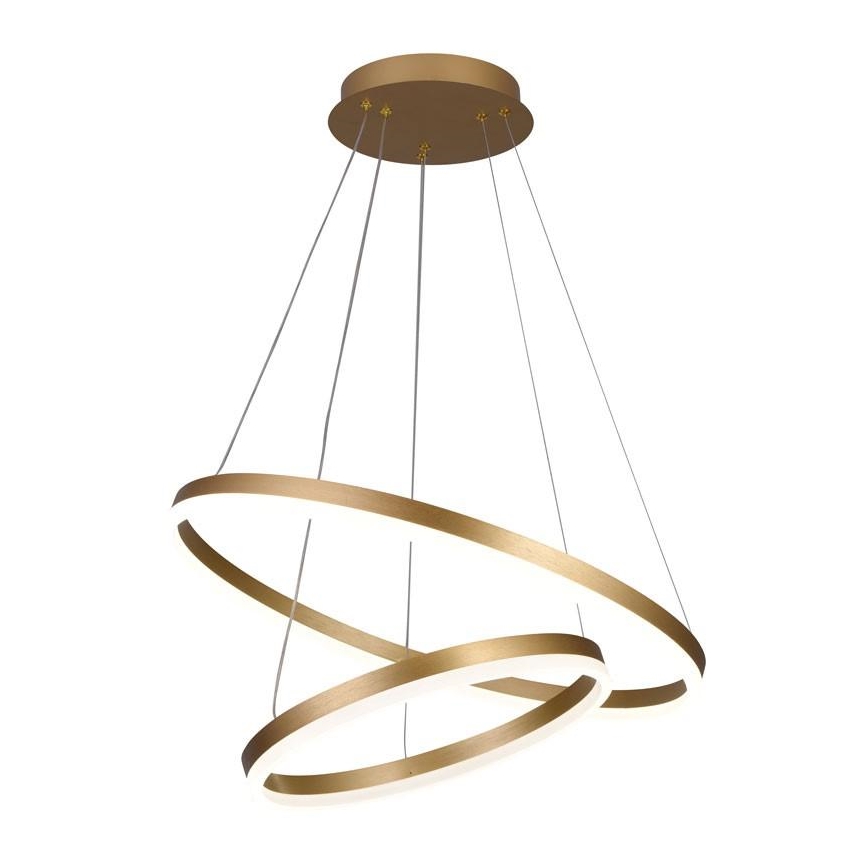 Brilagi - Zatemljiv LED lestenec na kablu CIRCLE LED/70W/230V 3000-6500K premer 60 cm zlata + daljinski upravljalnik