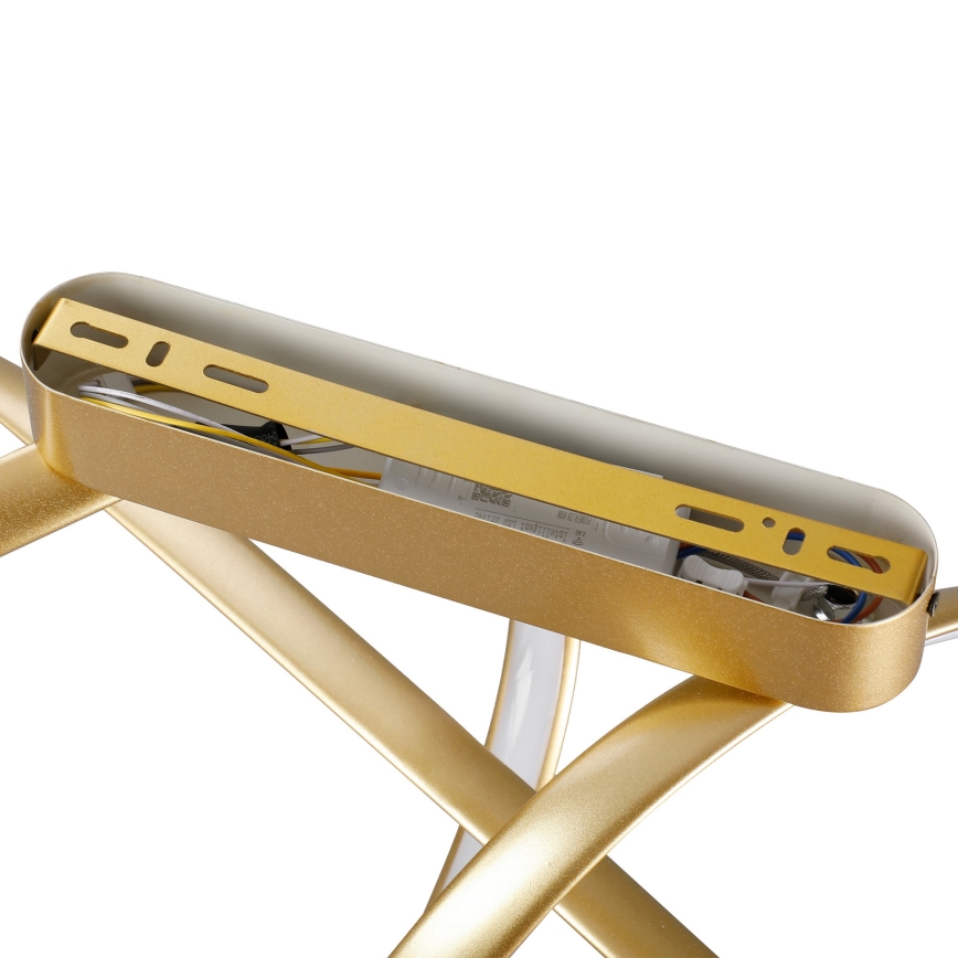 Brilagi - LED zatemljiv nadometni stropni lestenec TWISTER LED/60W/230V 3000-6000K zlata + daljinski upravljalnik