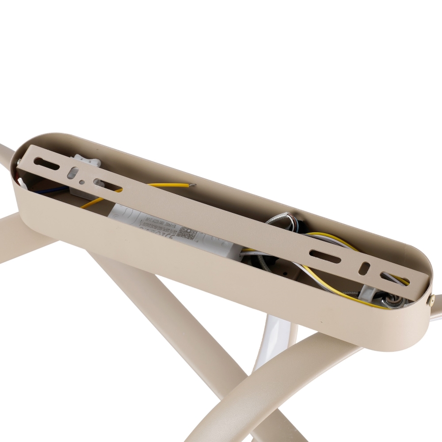 Brilagi - LED zatemnjiv pritrjen lestenec TWISTER LED/60W/230V 3000-6000K bež + daljinski upravljalnik