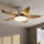 Brilagi - LED zatemljiv stropni ventilator LED/32W/230V 3000-6500K premer 95 cm bela/rjava + daljinski upravljalnik