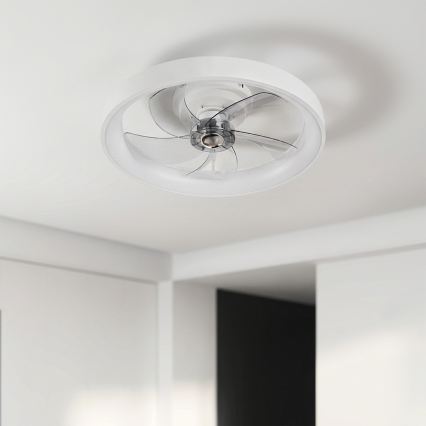 Brilagi - LED zatemnjevalni stropni ventilator LED/34W/230V, premer 50 cm, bel + daljinski upravljalnik