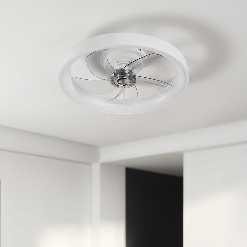 Brilagi - LED zatemnjevalni stropni ventilator LED/34W/230V, premer 50 cm, bel + daljinski upravljalnik