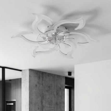 Brilagi - LED zatemnljiv stropni ventilator LED/34W/230V premer 83 cm bela + daljinski upravljalnik