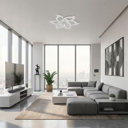 Brilagi - LED zatemnljiv stropni ventilator LED/34W/230V premer 83 cm bela + daljinski upravljalnik