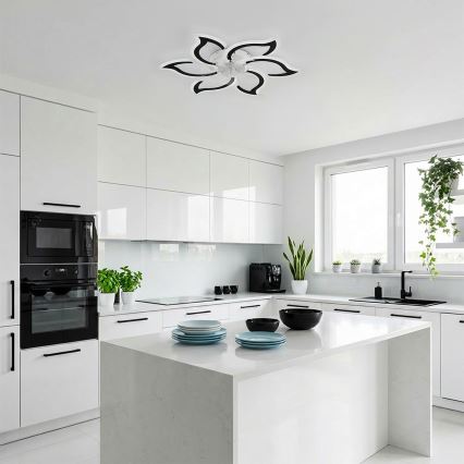 Brilagi - zatemnljiv stropni ventilator z LED, 34 W, 230 V, premer 83 cm, črn + daljinski upravljalnik