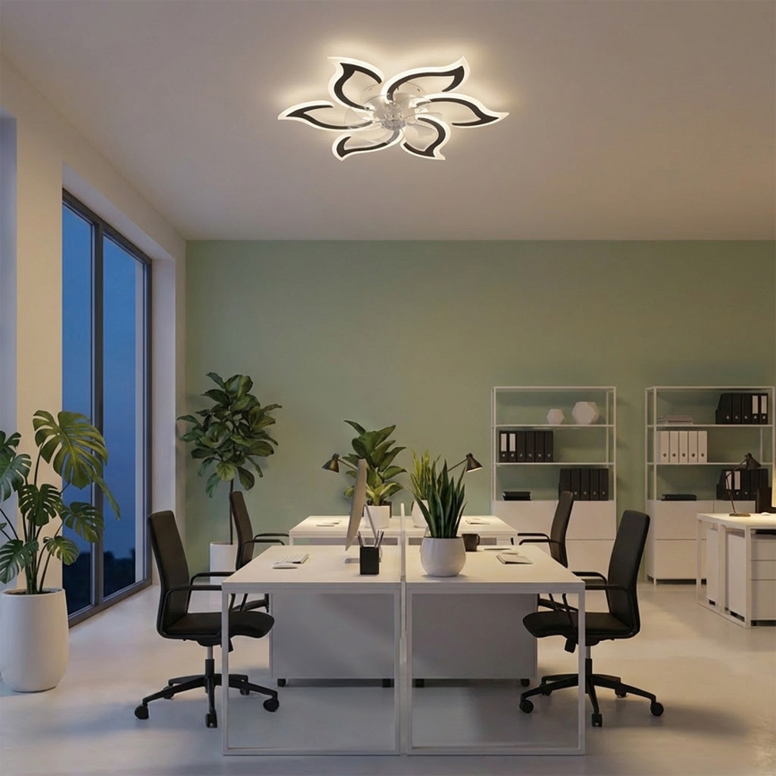 Brilagi - zatemnljiv stropni ventilator z LED, 34 W, 230 V, premer 83 cm, črn + daljinski upravljalnik