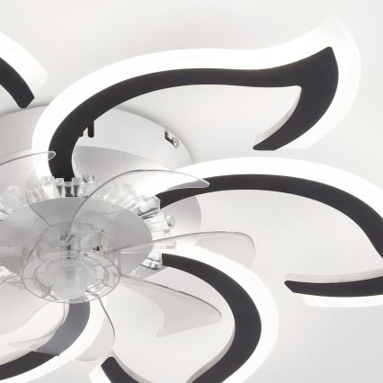 Brilagi - zatemnljiv stropni ventilator z LED, 34 W, 230 V, premer 83 cm, črn + daljinski upravljalnik