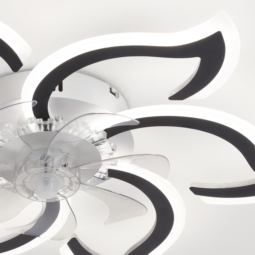 Brilagi - zatemnljiv stropni ventilator z LED, 34 W, 230 V, premer 83 cm, črn + daljinski upravljalnik