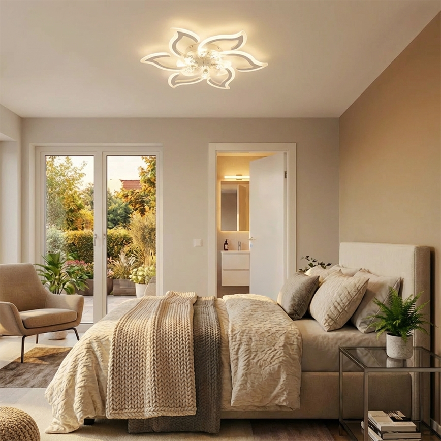 Brilagi - LED zatemljiv stropni ventilator LED/34W/230V 3000-6500K premer 83 cm bel + daljinski upravljalnik