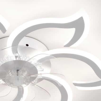 Brilagi - LED zatemljiv stropni ventilator LED/34W/230V 3000-6500K premer 83 cm bel + daljinski upravljalnik