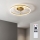 Brilagi - LED zatemljiv stropni ventilator LED/66W/230V 55 cm bela/zlata + daljinski upravljalnik