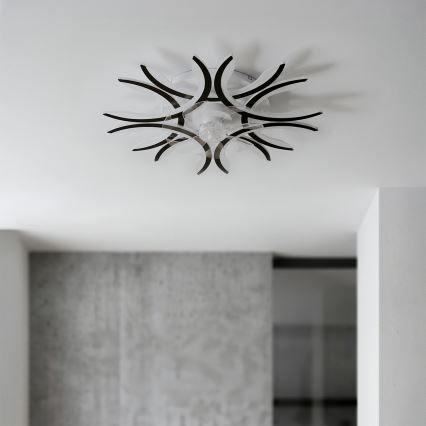 Brilagi - LED zatemljiv stropni ventilator LED/70W/230V premer 76 cm črn + daljinski upravljalnik