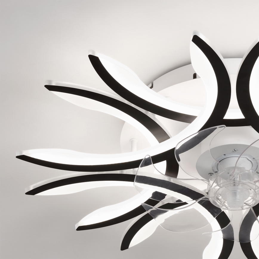 Brilagi - LED zatemljiv stropni ventilator LED/70W/230V premer 76 cm črn + daljinski upravljalnik