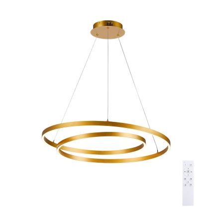 Brilagi - TWISTER LED zatemljiv viseči lestenec na vrvici LED/75W/230V 3000–6000K premer 70 cm zlata + daljinski upravljalnik