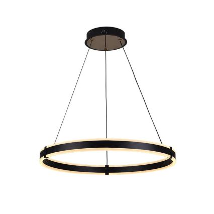 Brilagi - LED zatemnljiv lestenec na kablu CIRCLE LED/85W/230V 3000-6500K premer 60 cm črna/zlata + daljinski upravljalnik
