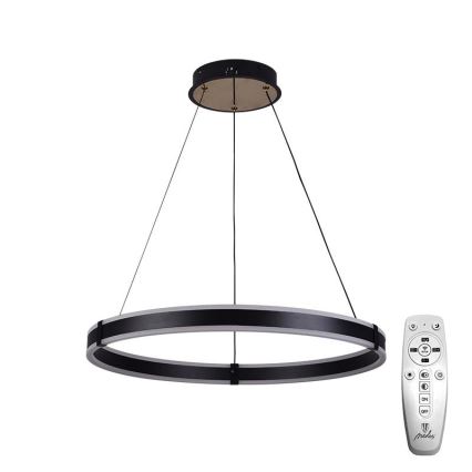 Brilagi - LED zatemnljiv lestenec na kablu CIRCLE LED/85W/230V 3000-6500K premer 60 cm črna/zlata + daljinski upravljalnik