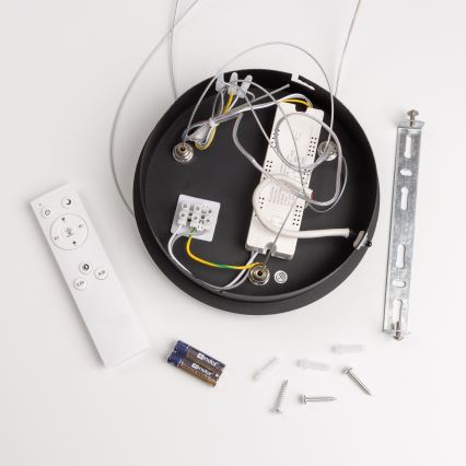 Brilagi - LED zatemnjiva viseča svetilka na obesnem kablu FALCON LED/80W/230V 3000-6500K, premer 60 cm, črna + daljinski upravljalnik