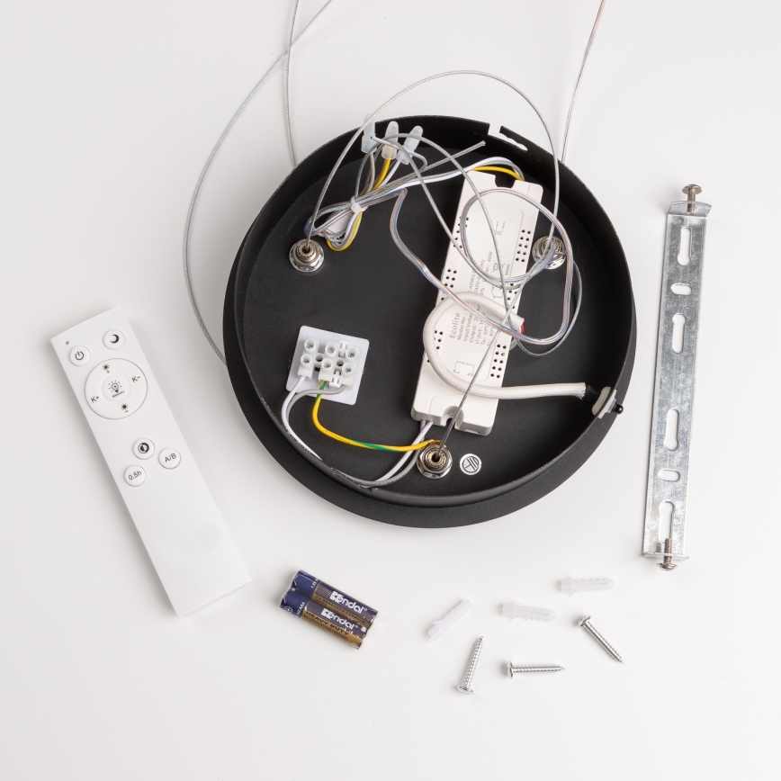 Brilagi - LED zatemnjiva viseča svetilka na obesnem kablu FALCON LED/80W/230V 3000-6500K, premer 60 cm, črna + daljinski upravljalnik