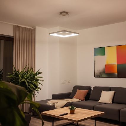 BRILAGI - LED zatemnjevalni lestenec na kablu FALCON SLIM LED/50W/230V 3000-6500K 50x50 cm bež + daljinski upravljalnik
