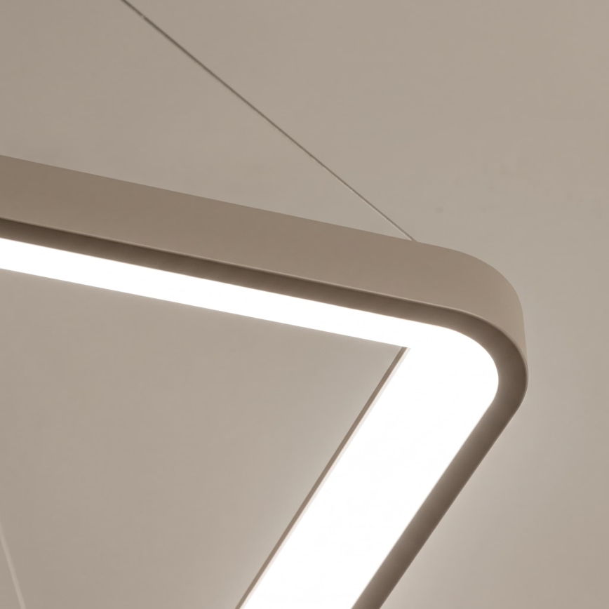 BRILAGI - LED zatemnjevalni lestenec na kablu FALCON SLIM LED/50W/230V 3000-6500K 50x50 cm bež + daljinski upravljalnik
