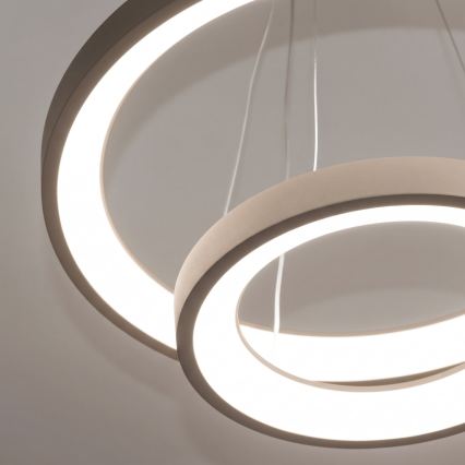 BRILAGI - LED zatemnjiv viseči lestenec na kablu FALCON SLIM LED/68W/230V 3000-6500K Ø 50 cm bež + daljinski upravljalnik