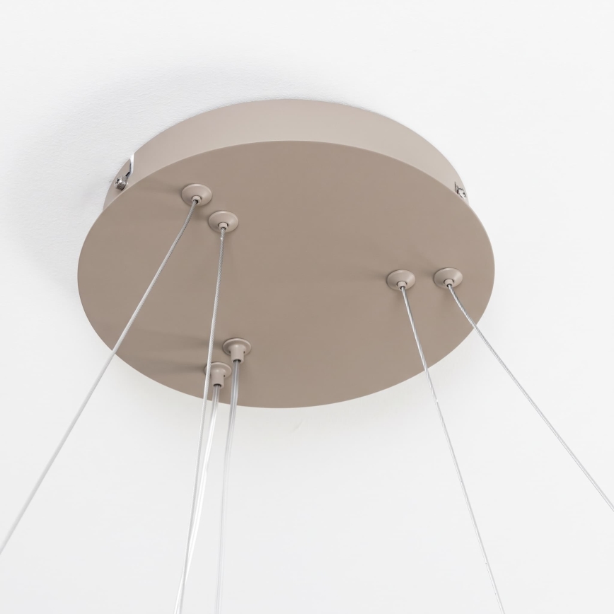 BRILAGI - LED zatemnjiv viseči lestenec na kablu FALCON SLIM LED/68W/230V 3000-6500K Ø 50 cm bež + daljinski upravljalnik