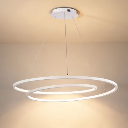 Brilagi - LED zatemljiv lestenec na kablu TWISTER LED/105W/230V 3000-6000K premer 100 cm bela + daljinski upravljalnik