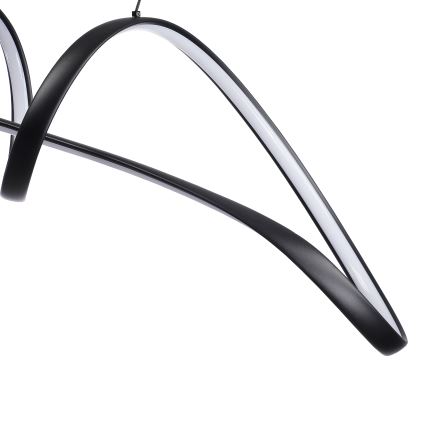 Brilagi - LED zatemljiv lestenec na žici TWISTER LED/60W/230V 3000-6000K črna + daljinski upravljalnik