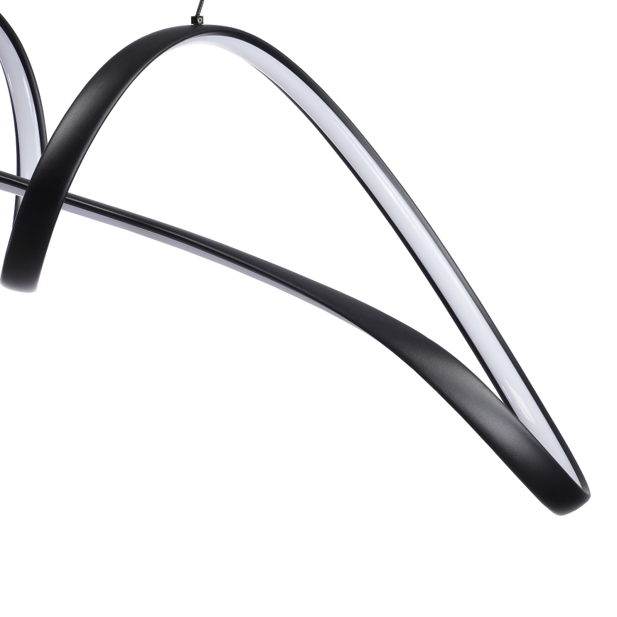 Brilagi - LED zatemljiv lestenec na žici TWISTER LED/60W/230V 3000-6000K črna + daljinski upravljalnik