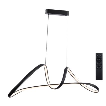 Brilagi - LED zatemljiv lestenec na žici TWISTER LED/60W/230V 3000-6000K črna + daljinski upravljalnik