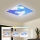 Brilagi - LED zatemljiva stropna svetilka SLIMFRAME SKY LED/58W/230V 60x60 cm 3000-6000K srebrna/modra + daljinski upravljalnik
