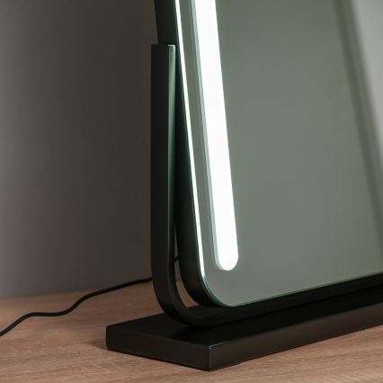 BRILAGI - LED zatemnljivo ličilno ogledalo CALIFORNIA LED/22W/230V 3000/4000/6500K 58x43 cm črna