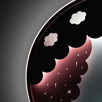 Brilagi - zatemnjevalna otroška stropna LED svetilka UNICORN LED/68W/230V 3000-6000K, premer 49 cm + daljinski upravljalnik