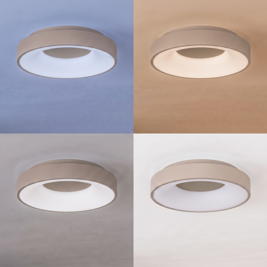 BRILAGI - LED zatemnljivo stropno svetilo FALCON II LED/67W/230V 3000-6500K premer 40 cm bež + daljinski upravljalnik
