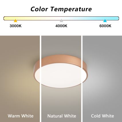 Brilagi - LED stropna svetilka POOL LED/36W/230V 3000-6000K, premera 30 cm, bronasta, z možnostjo zatemnitve + daljinski upravljalnik